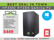 HP Gaming PC AMD RYZEN 7 1700 | 16GB | 512GB NVME & 3TB HDD | AMD RX 460