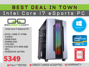eSports Gaming PC Intel i7-4790 3.6GHz | 16GB | 240GB SSD & 1TB HDD | Nvidia GPU